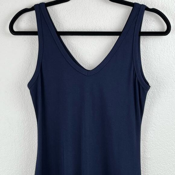 Karen Kane Navy Blue Brigitte Sleeveless V-Neck Mini Shift Dress Small USA NWOT - Picture 6 of 14